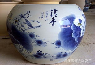 景德鎮(zhèn)青花瓷器大缸 青花瓷器 景德瓷器工藝品 瓷器 青花瓷藝價(jià)格 廠家 圖片